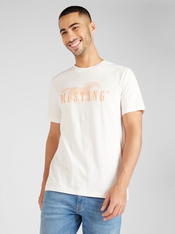 T-Shirt 'Austin' MUSTANG en blanc : devant