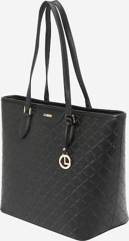 Borsa a tracolla nera effetto vernice da donna con borchiette Lora Ferres Borsa a tracolla nera effetto vernice da donna con borchiette Lora Ferres