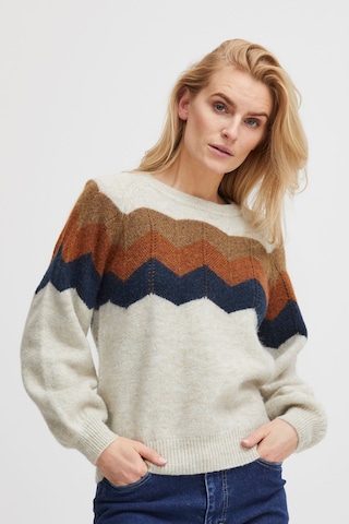 PULZ Jeans Sweater 'Mimi ' in Beige: front