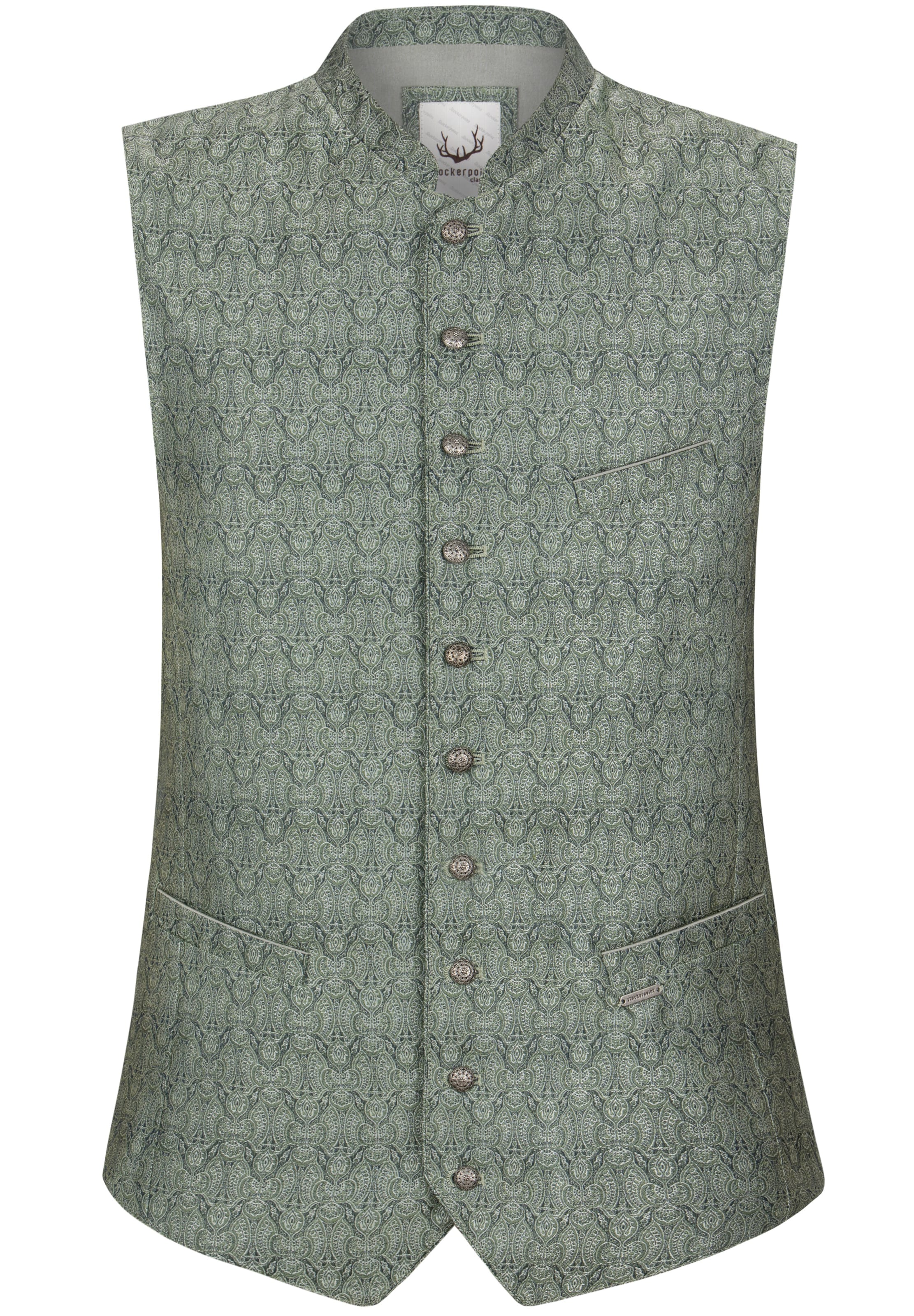 STOCKERPOINT Trachtenweste 'Taddeo' in Grün: Vorderseite