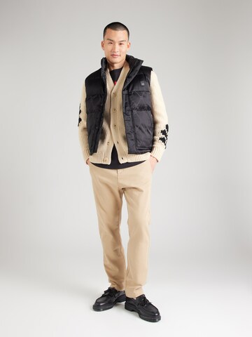 Coupe slim Pantalon 'David251D' HUGO en beige