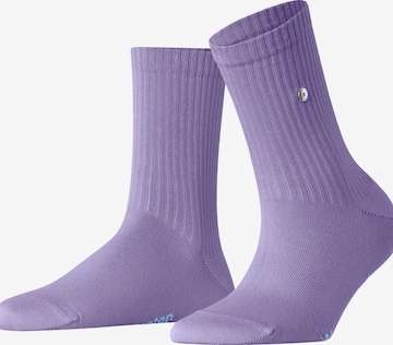 BURLINGTON Socks 'Fleet Street' in Purple: front