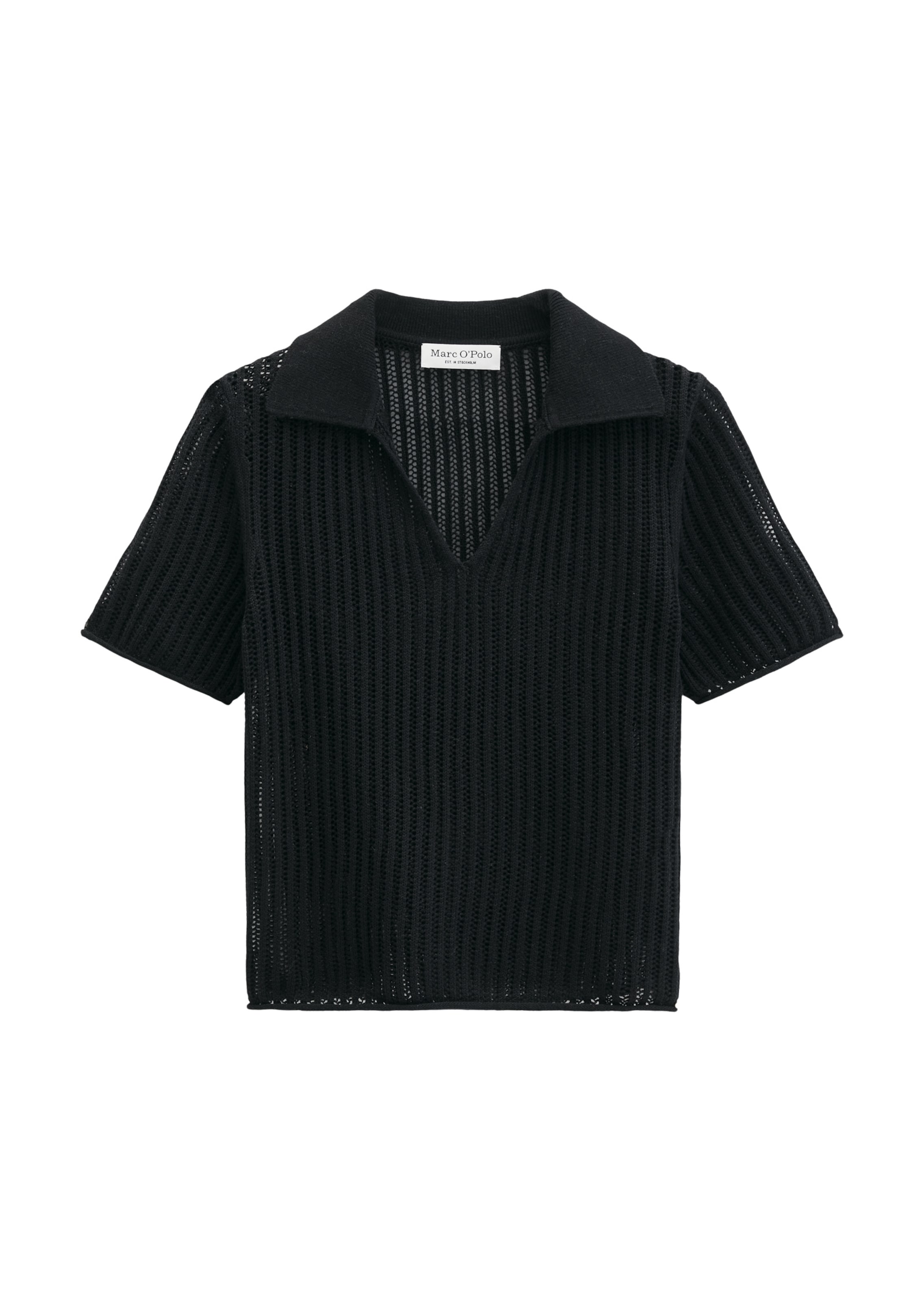 Marc O'Polo Shirt in Zwart: voorkant