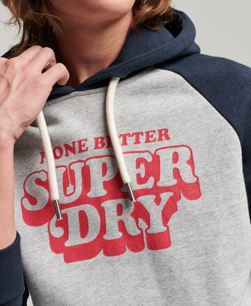 Superdry Sweatshirt 'Raglan' in Grey