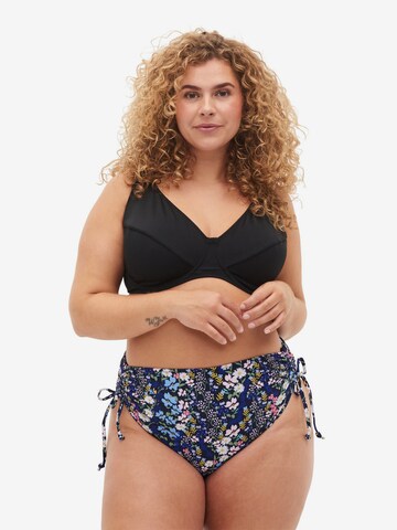 Swim by Zizzi Bikinibroek in Blauw: voorkant