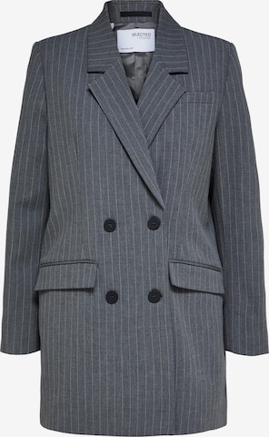 Blazer 'Myla' SELECTED FEMME en gris : devant