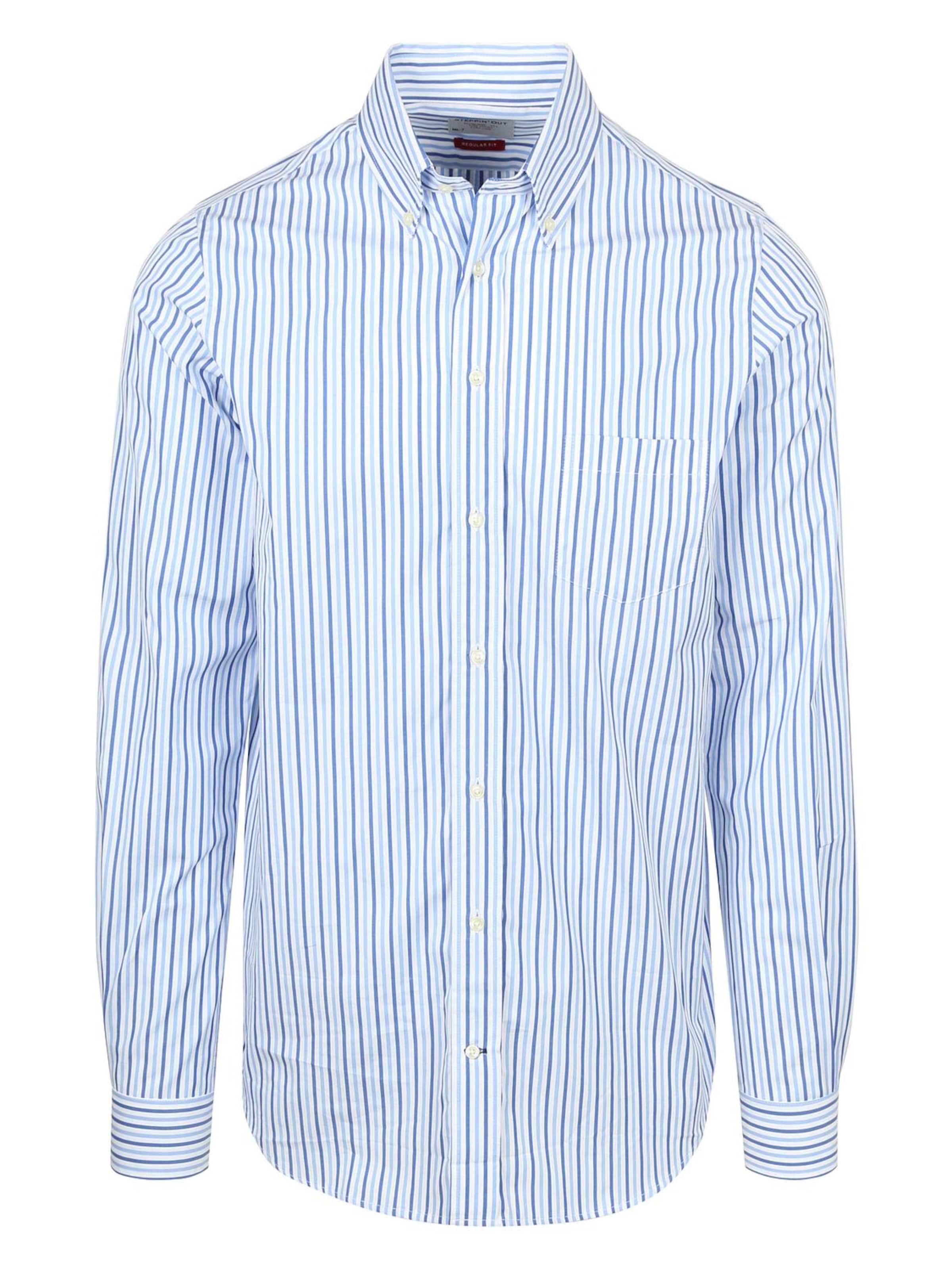 Steppin' out Regular fit Button Up Shirt in Blue: front