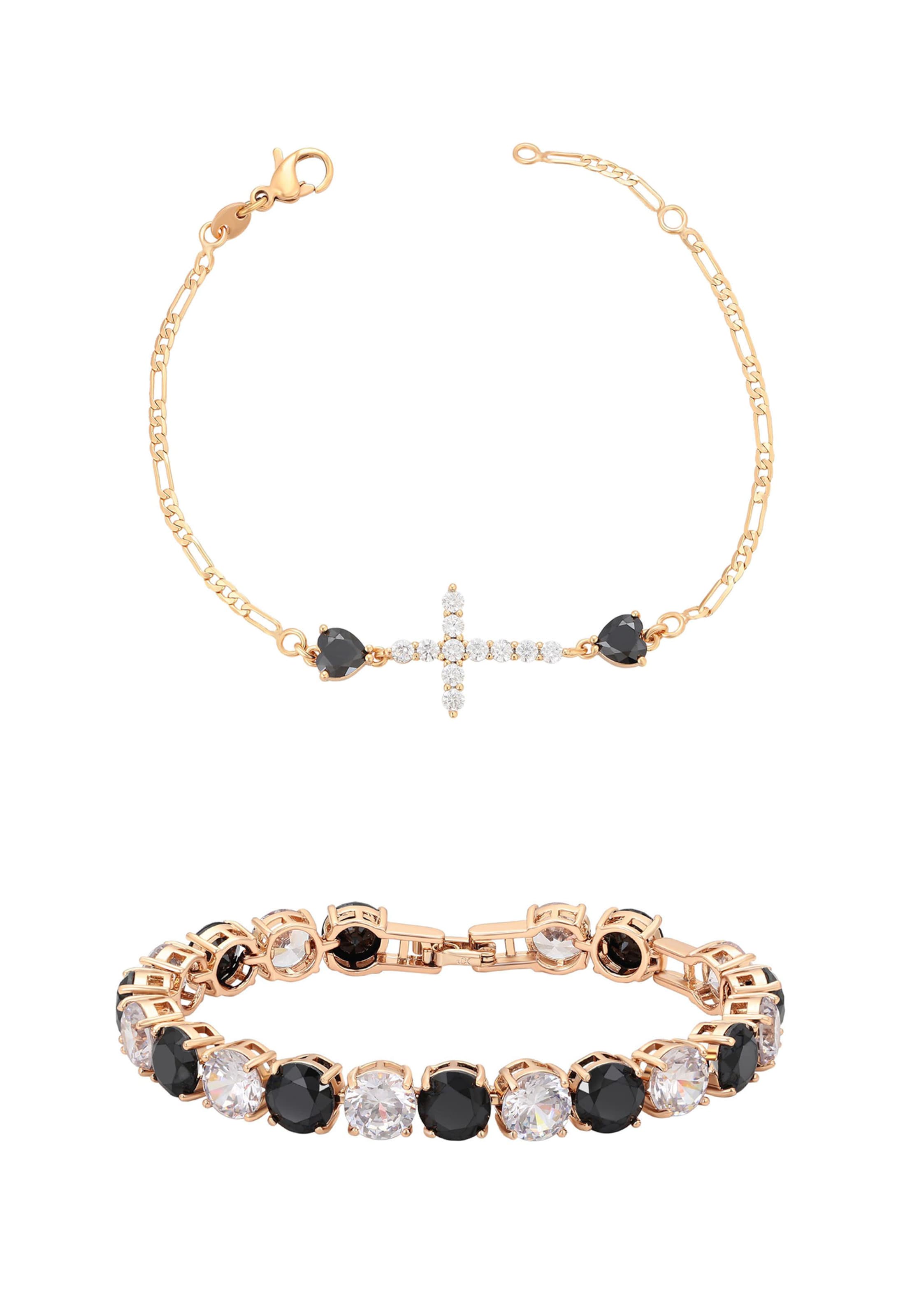 faina Pulseira em ouro / preto, Vista do artigo