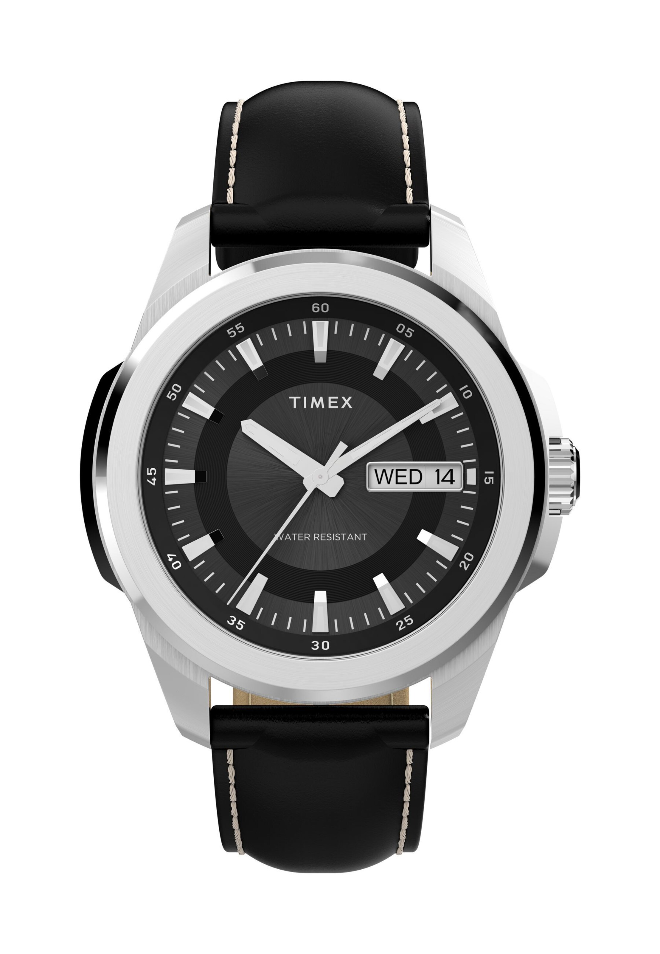 TIMEX Analoog horloge 'Essex' in Zwart: voorkant