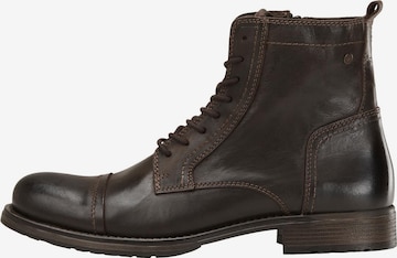Bottines à lacets 'Russel' JACK & JONES en marron : devant