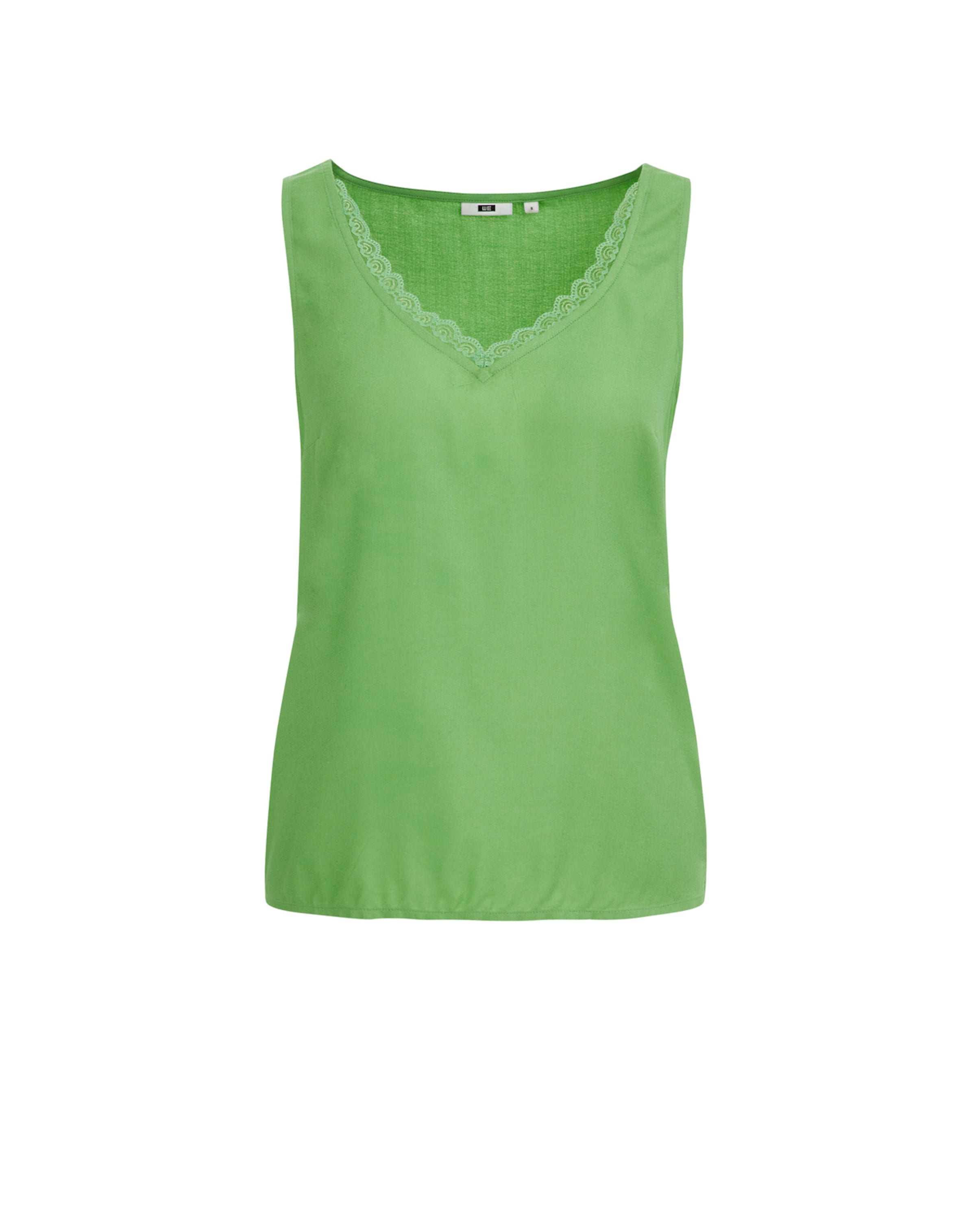 WE Fashion Topp, värv roheline: eest vaates