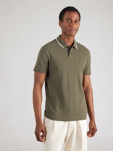 T-Shirt 'Passerford' BOSS en vert : devant