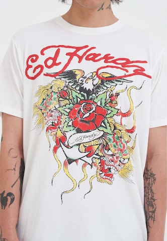 Ed Hardy T-Shirt in Weiß