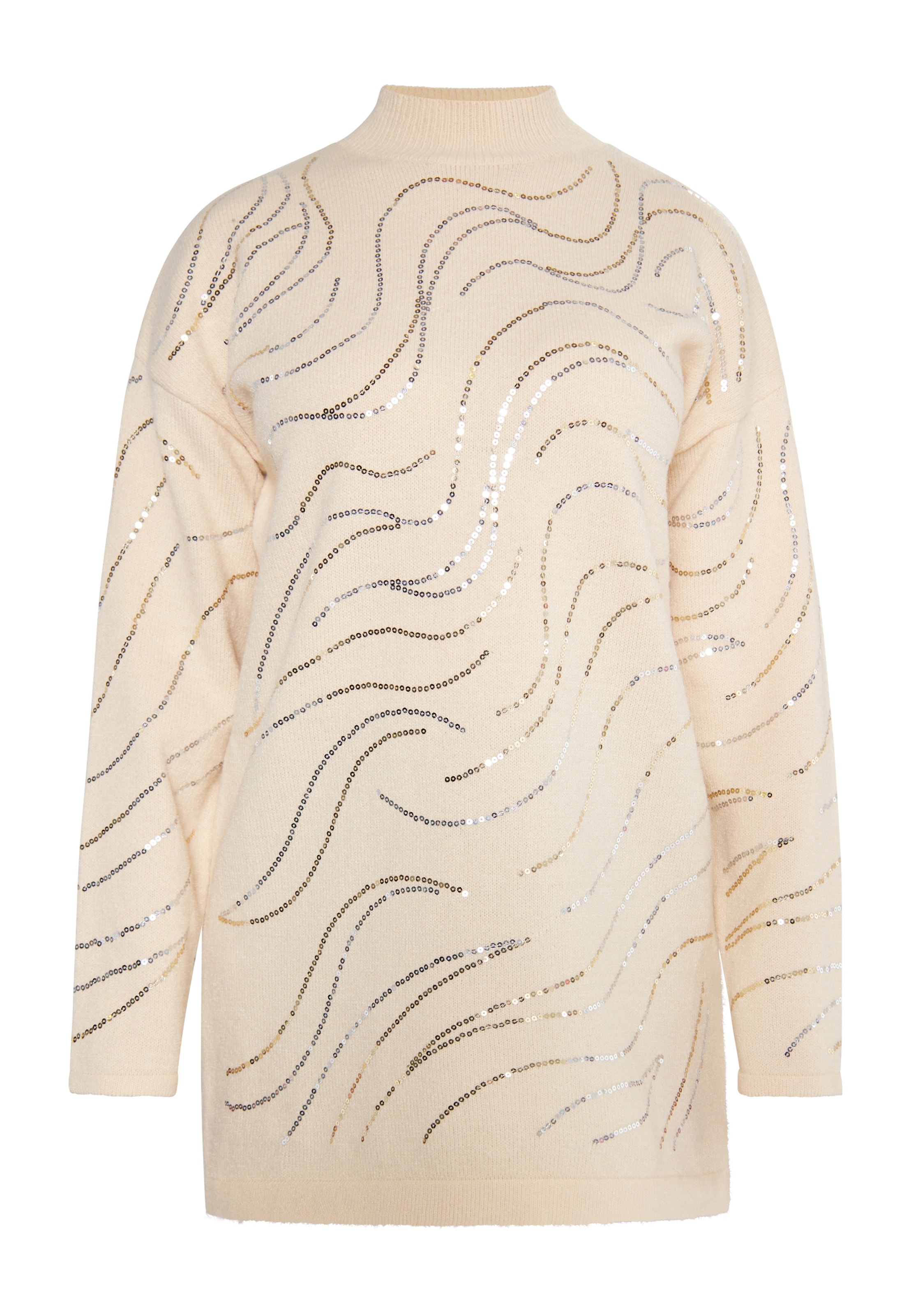 usha BLACK LABEL Пуловер в бежово: отпред