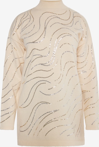 usha BLACK LABEL Pullover in Beige: predná strana