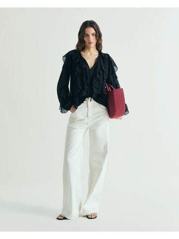 Chemisier Scalpers en noir : devant