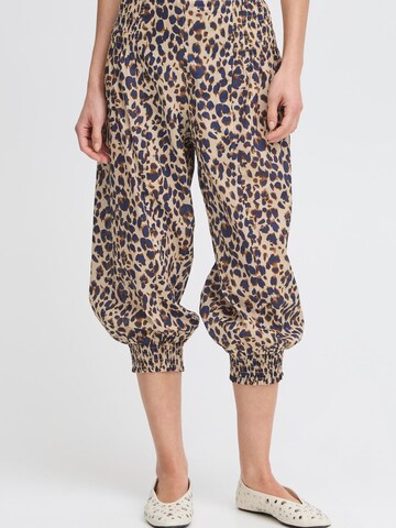 Effilé Pantalon harem 'Jill' PULZ Jeans en marron