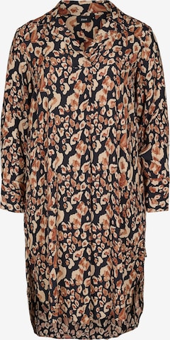 Zizzi Shirt Dress 'XLEUX' in Brown: front