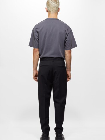Young Poets Tapered Trousers with creases 'Toni' in Black