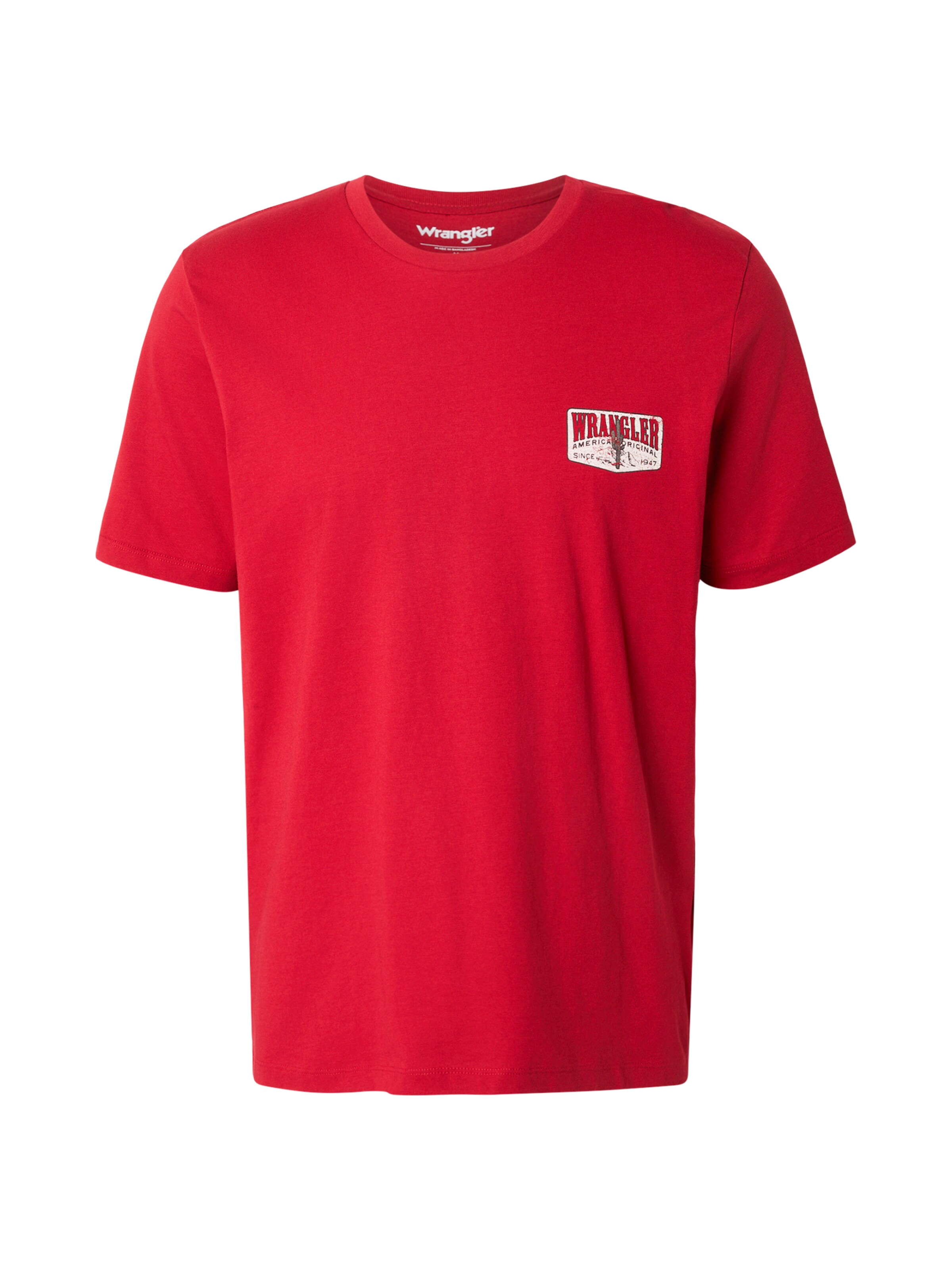 WRANGLER Μπλουζάκι σε κόκκινο / λευκό, Άποψη προϊόντος