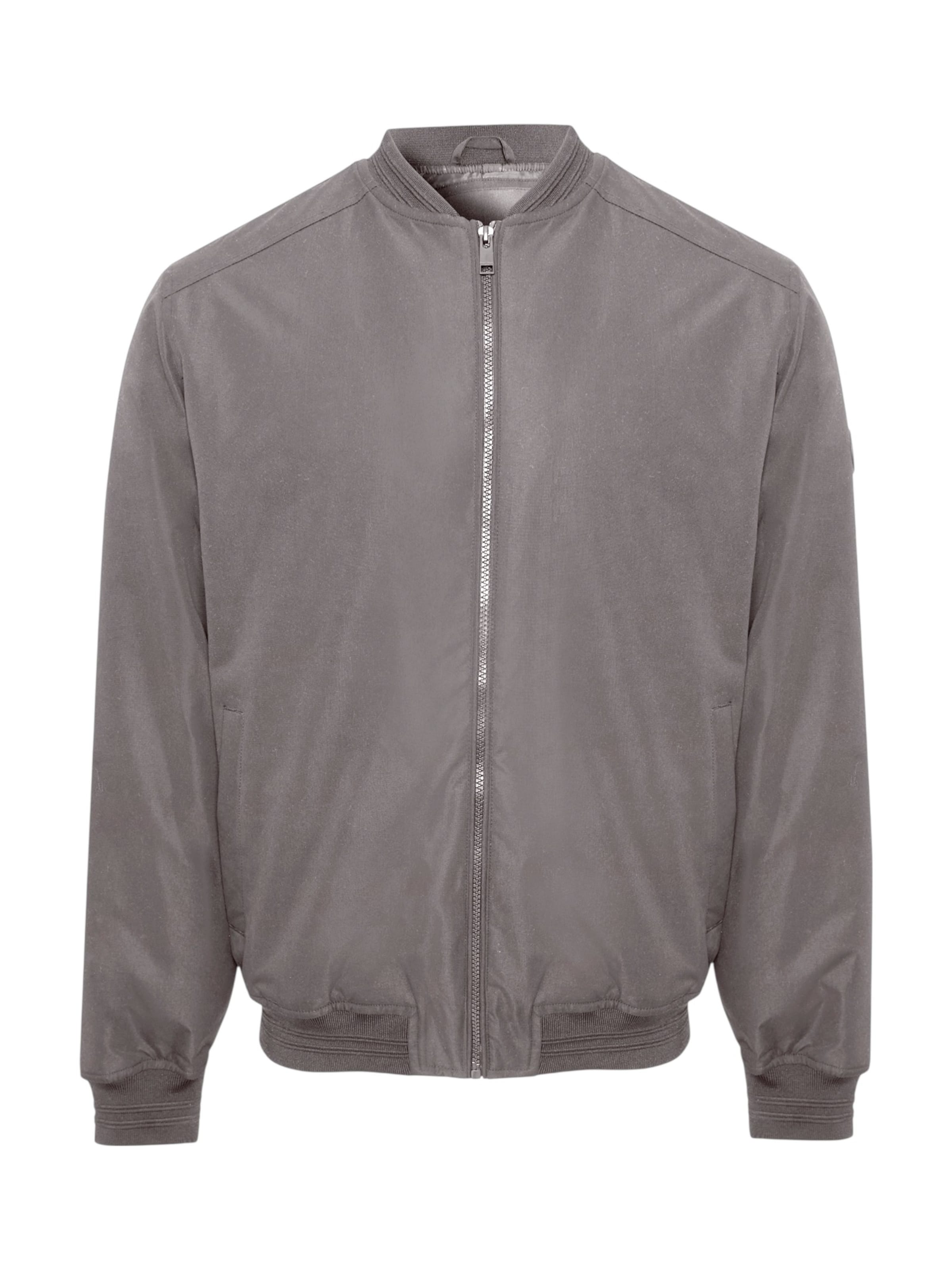 Threadbare Freizeitjacke 'Starmer' in Grau: Vorderseite