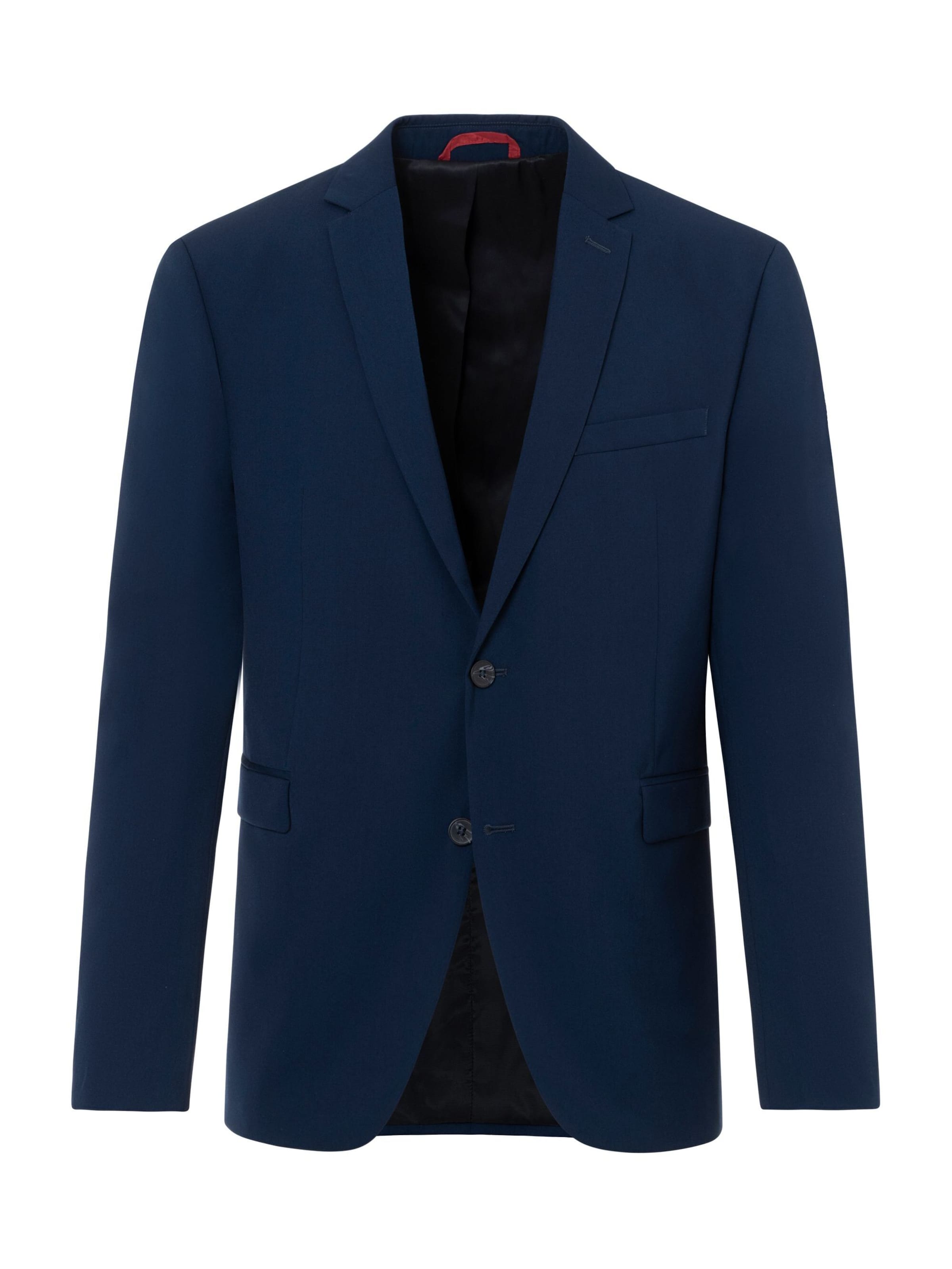 Thomas Goodwin Slim Fit Business-Sakko in Blau: Vorderseite