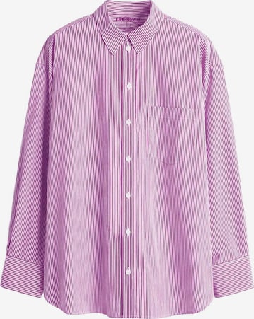 UNIQVIBE Blouse in Roze: voorkant
