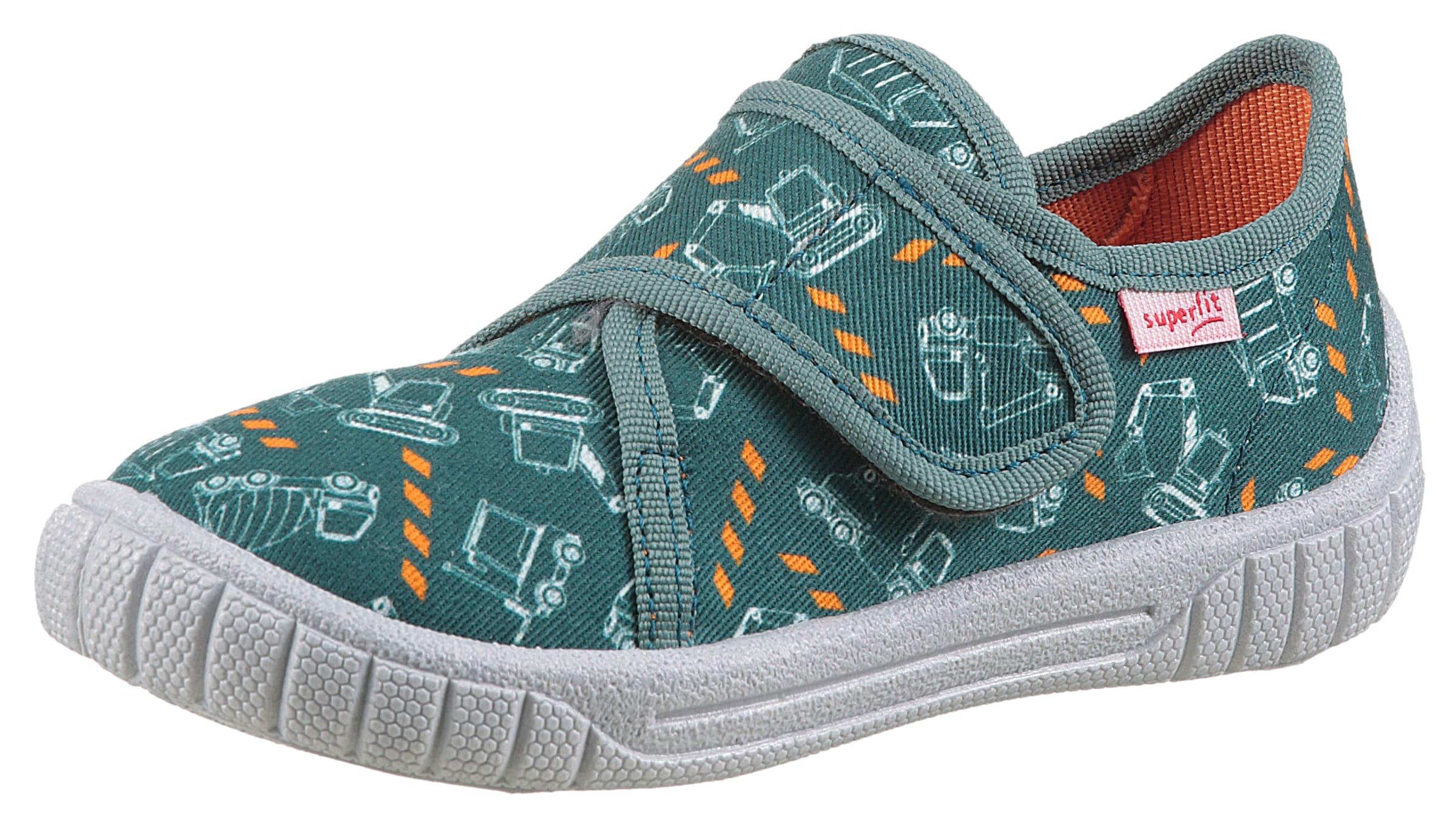 SUPERFIT Hausschuh 'Bill' in Grün: Vorderseite