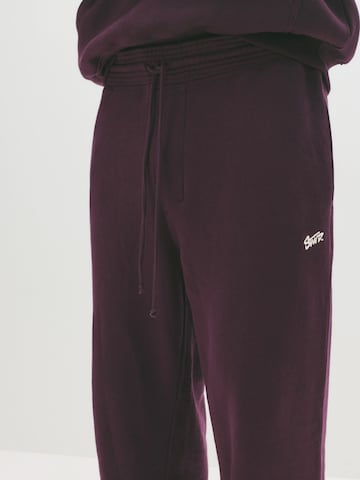 Effilé Pantalon 'STWD' Pull&Bear en violet