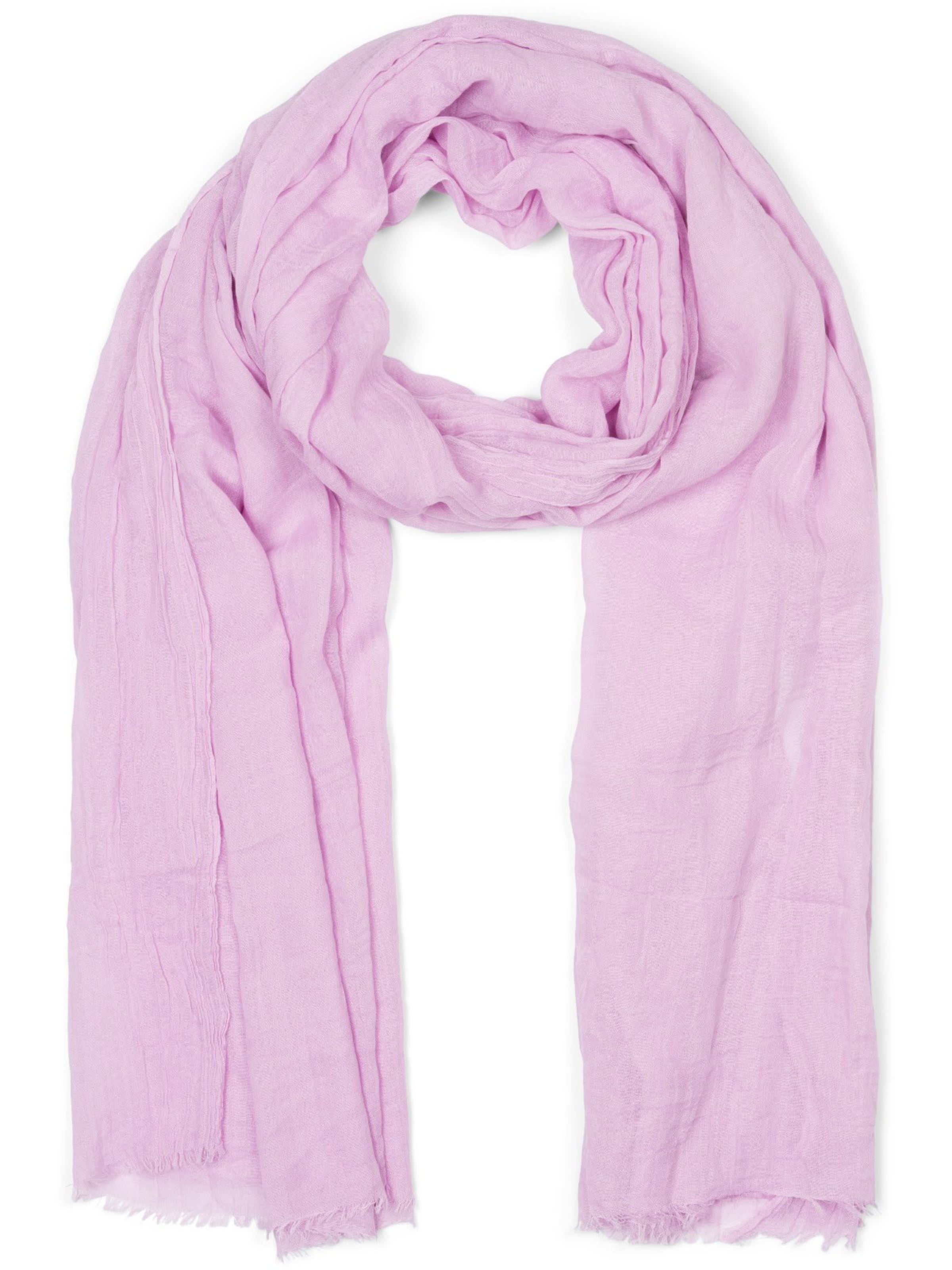 styleBREAKER Schal 'Leichter Schal Einfarbig'‌‌ in Lila: Vorderseite