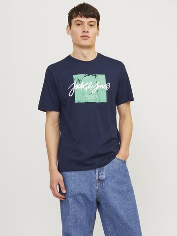 JACK & JONES T-Shirt 'JJTiley' in Blau: Vorderseite