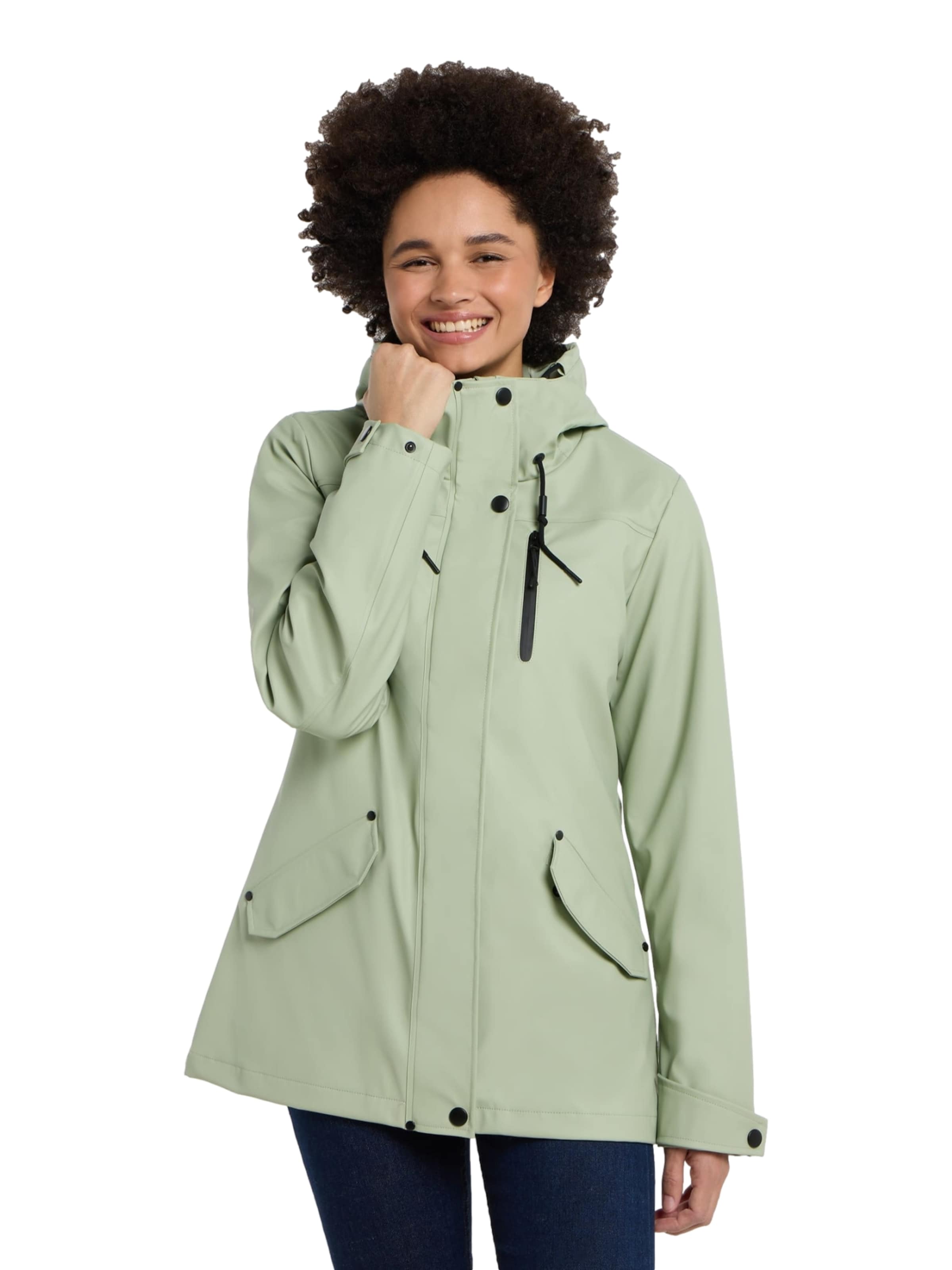 Ragwear Funkcionalna jakna 'Meast Rainy' | zelena barva: sprednja stran