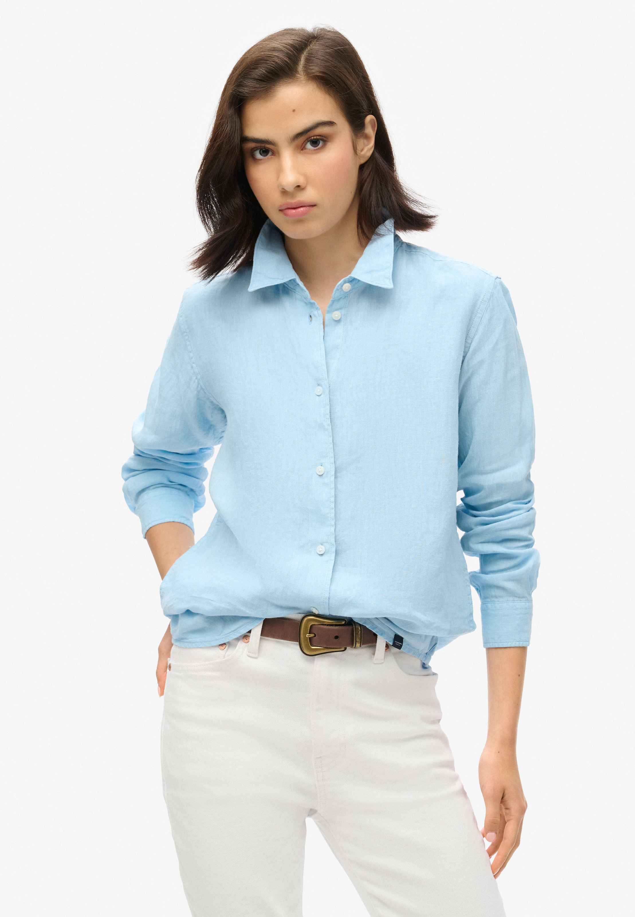 Superdry Bluse in Blau: Vorderseite