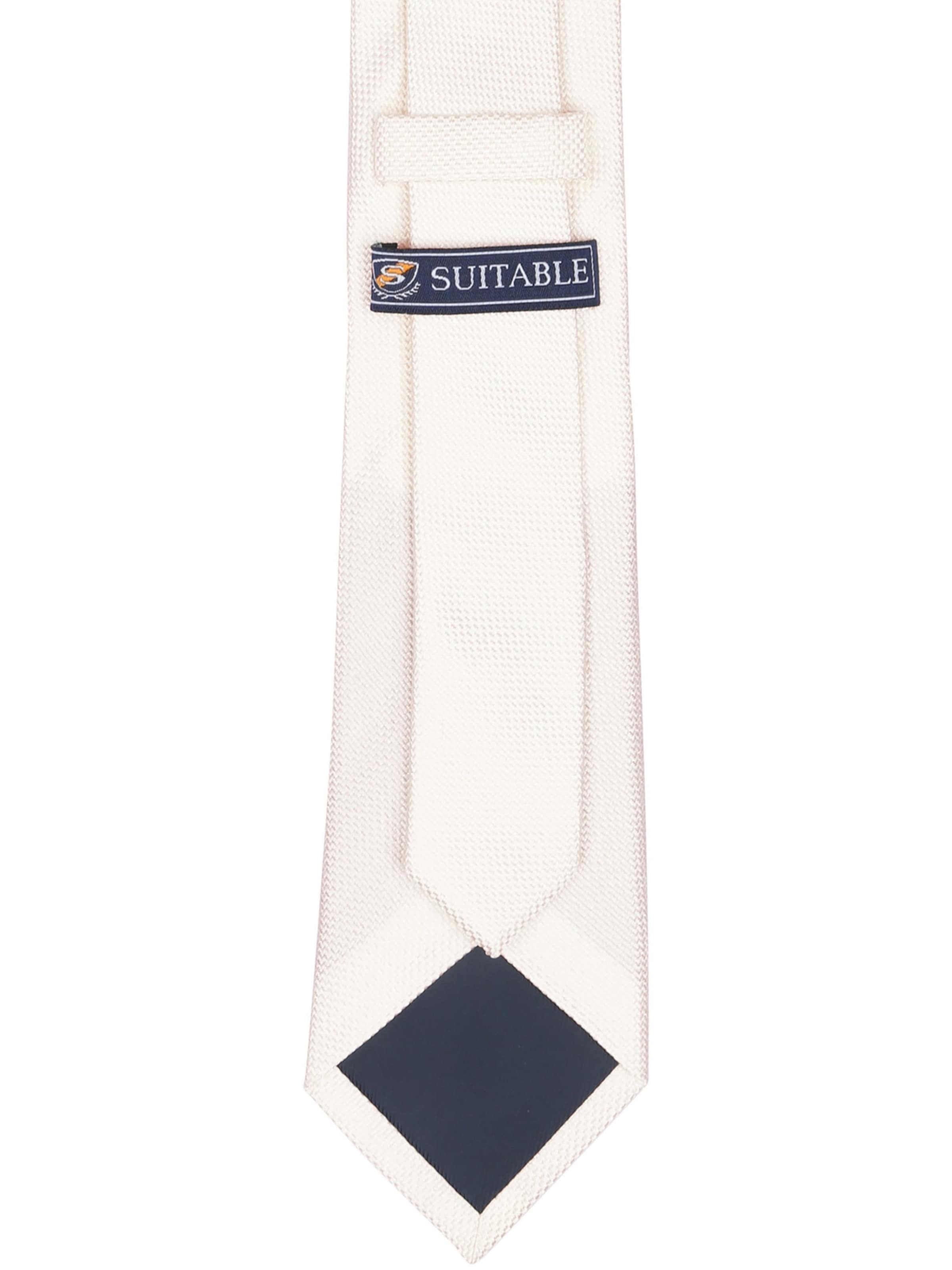 Suitable Tie in White