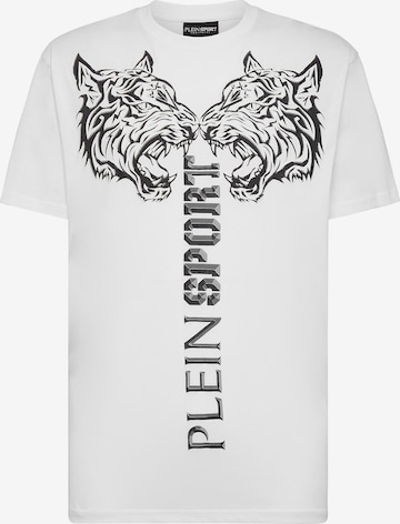 Maglietta 'Tiger' di Plein Sport in bianco: frontale
