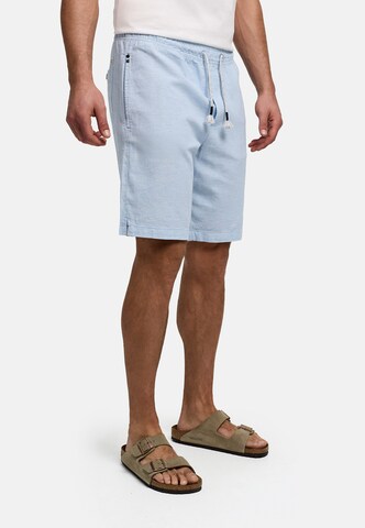 INDICODE JEANS Regular Chino 'Lino' in Blauw