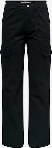 JDY Wide leg Cargo Pants in Black: front