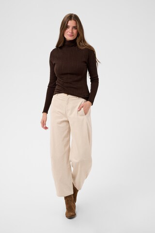 Pull-over 'Peloa' Cream en marron