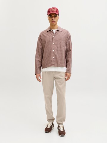 JACK & JONES Tapered Broek 'JPSTGORDON DYLAN' in Grijs