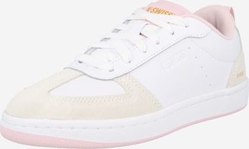 Baskets basses 'COURT VARSITY' K-SWISS en blanc : devant