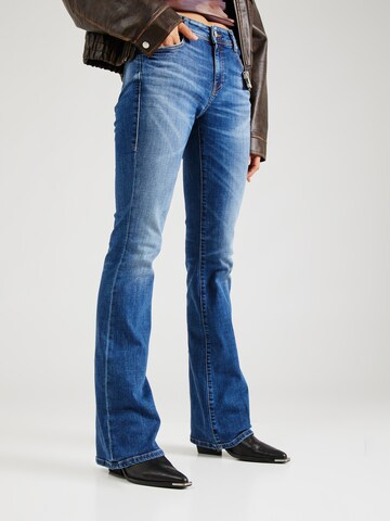 DIESEL Flared Jeans '1969 D-EBBEY' in Blauw: voorkant