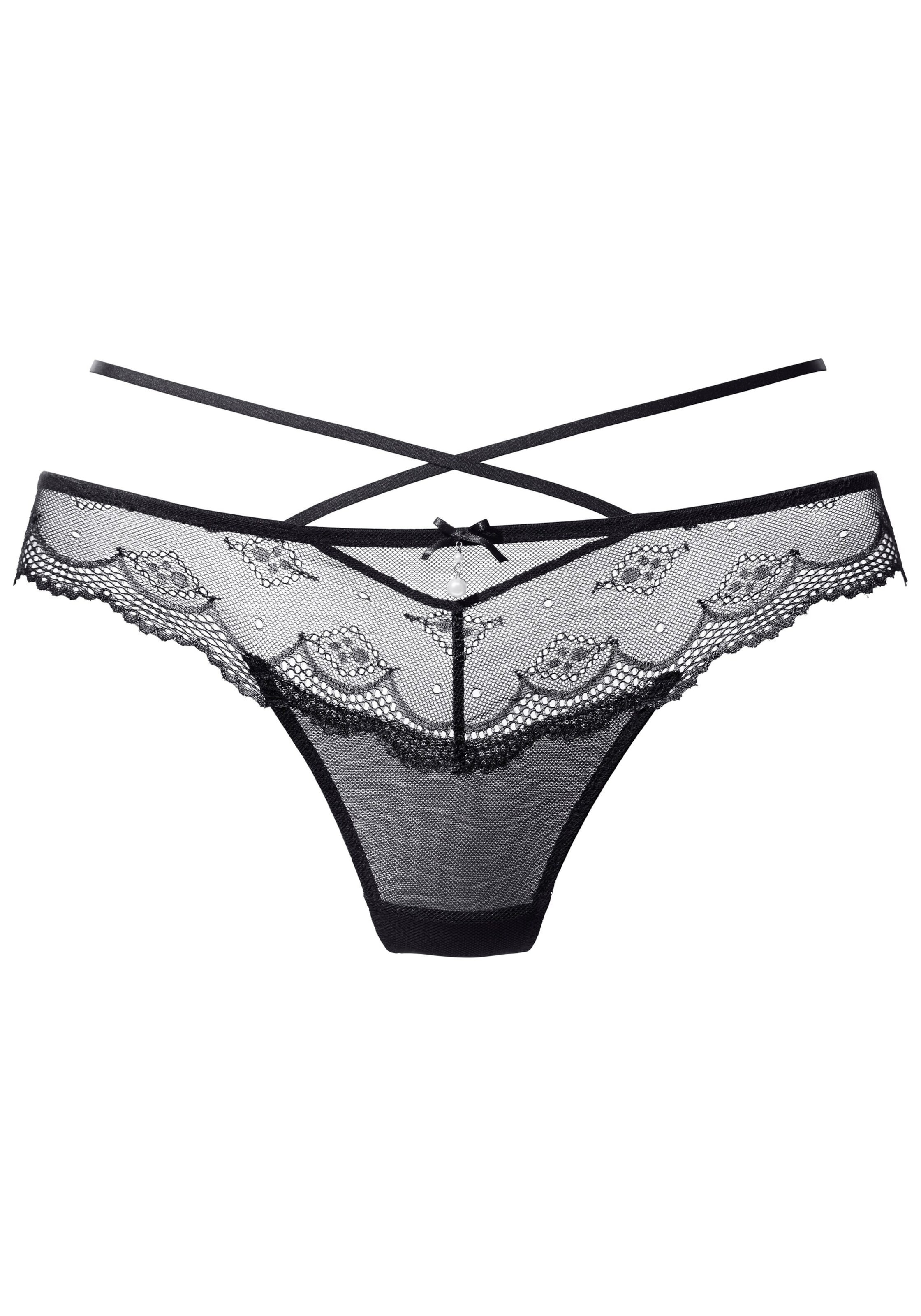 String di LASCANA in nero: frontale