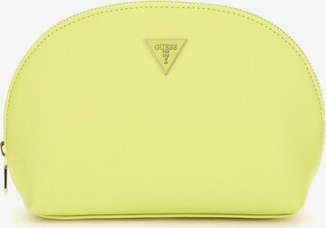 GUESS Toiletry Bag 'Dome' in Yellow: front