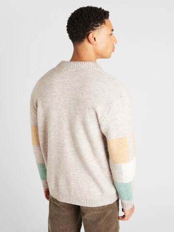 TOPMAN Strickjacke in Grau