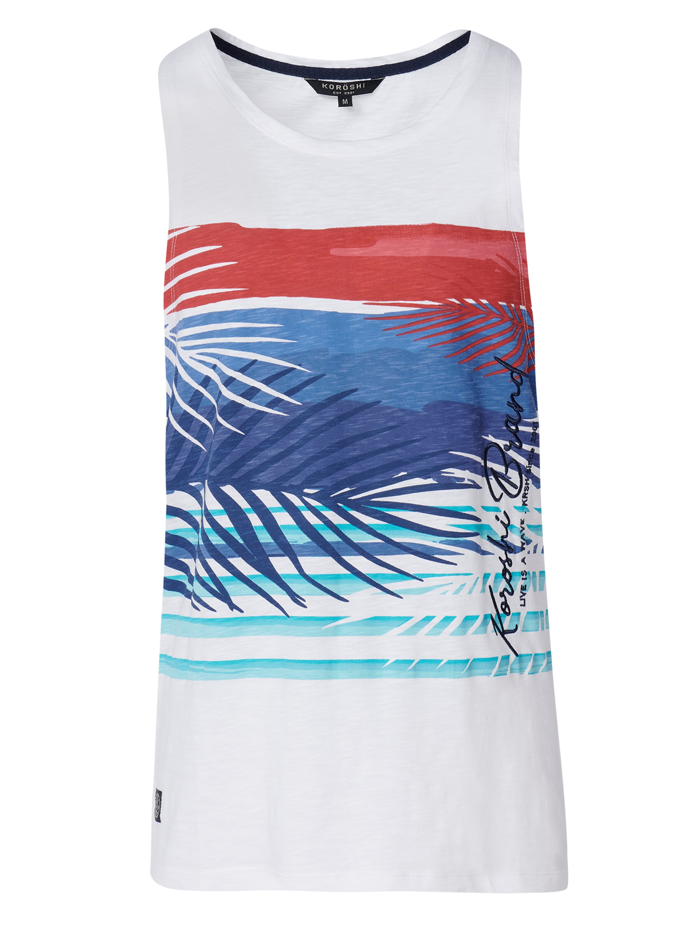 KOROSHI Top in Weiß: Vorderseite