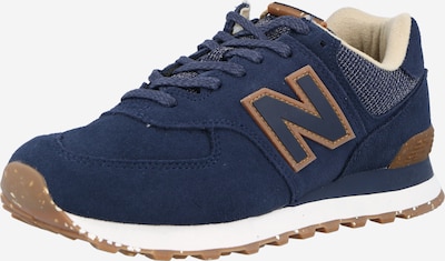 Sneaker bassa '574' new balance di colore navy / cognac, Visualizzazione prodotti