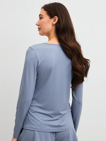 CALIDA Schlafshirt 'Etude Ajours'‌‌‌‌ in Blau