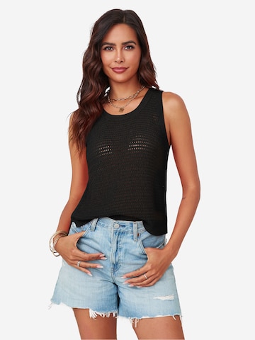 Imily Bela Вязаный топ в Черный: спереди