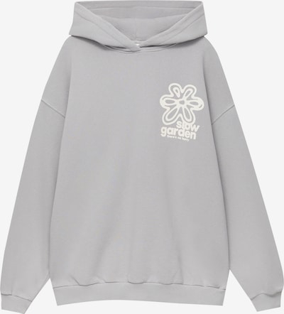 Pull&Bear Sweatshirt in grau / weiß, Produktansicht