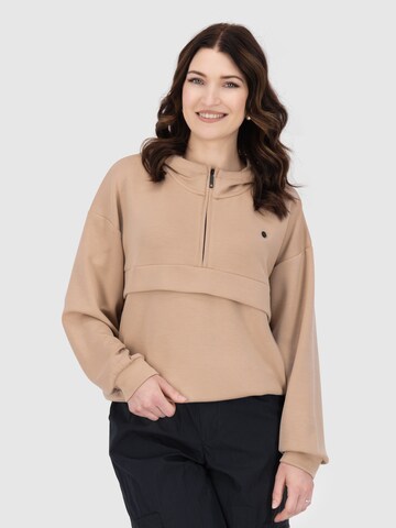 Alife and KickinSweater majica 'Majvi' - smeđa boja: prednji dio